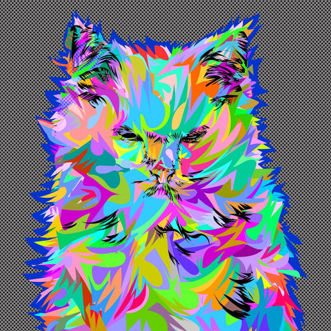 Angry Cat Wall Art