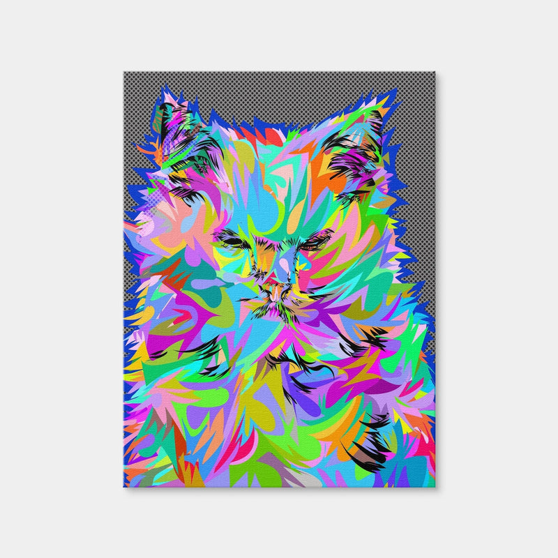 AUTO-MOCKUP WHITE | Angry Cat | 1 Piece | Gallery Wrap Canvas | group=3x4