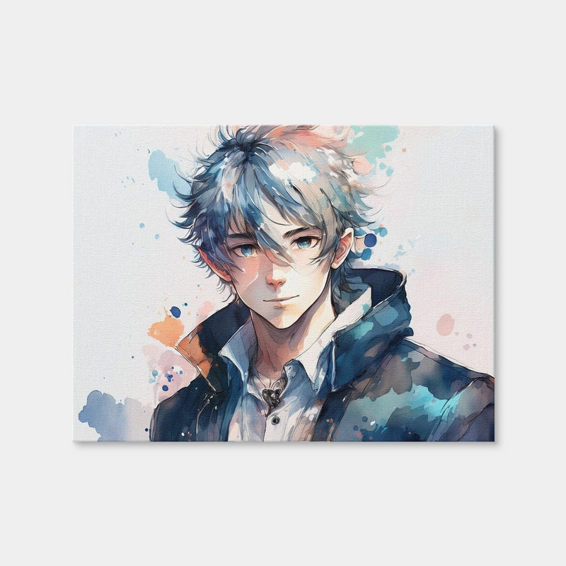 AUTO-MOCKUP WHITE | Anime Boy | 1 Piece | Gallery Wrap Canvas | group=4x3