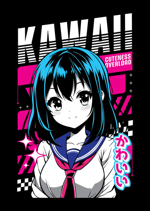 Anime Girl Poster Wall Art