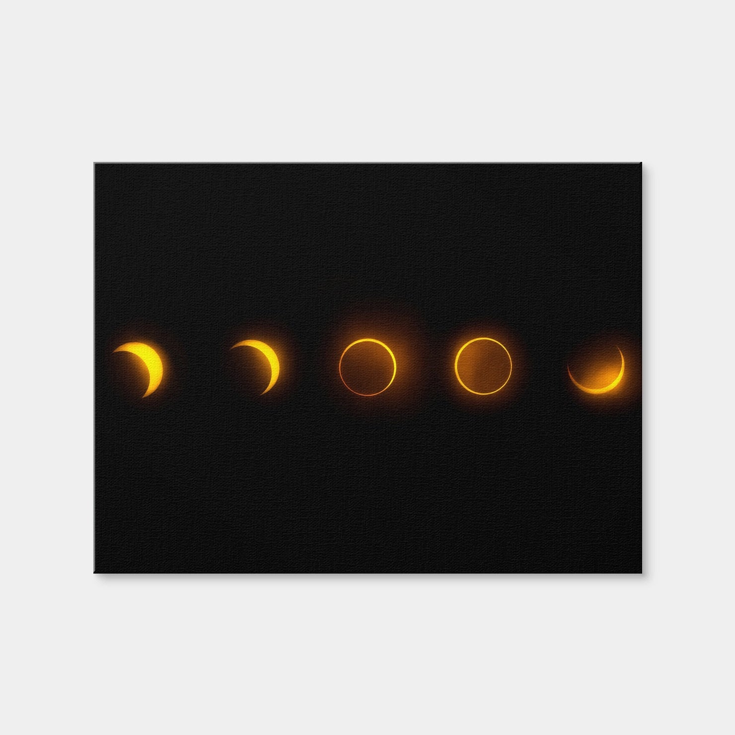 AUTO-MOCKUP WHITE | Annular Solar Eclipse - Brazil 2023 | 1 Piece | Gallery Wrap Canvas | group=4x3