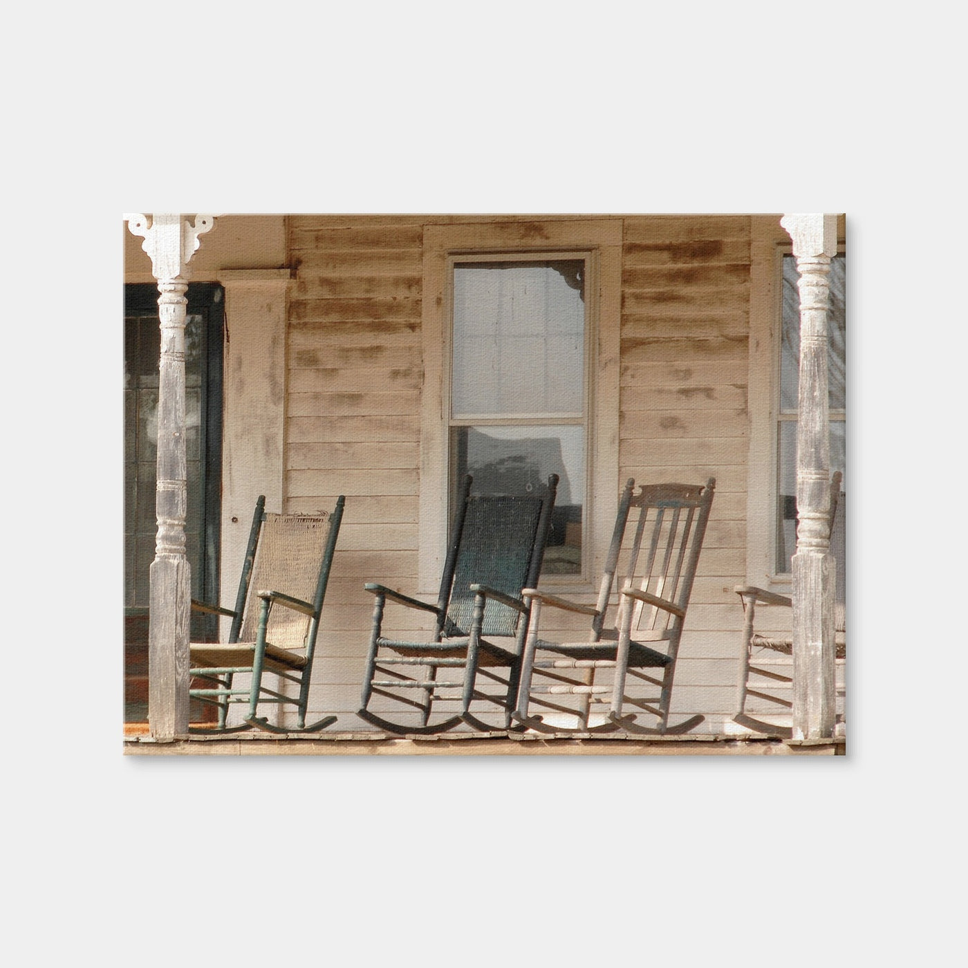 AUTO-MOCKUP WHITE | Antique Rocking Chairs in Rural Connecticut | 1 Piece | Gallery Wrap Canvas | group=4x3