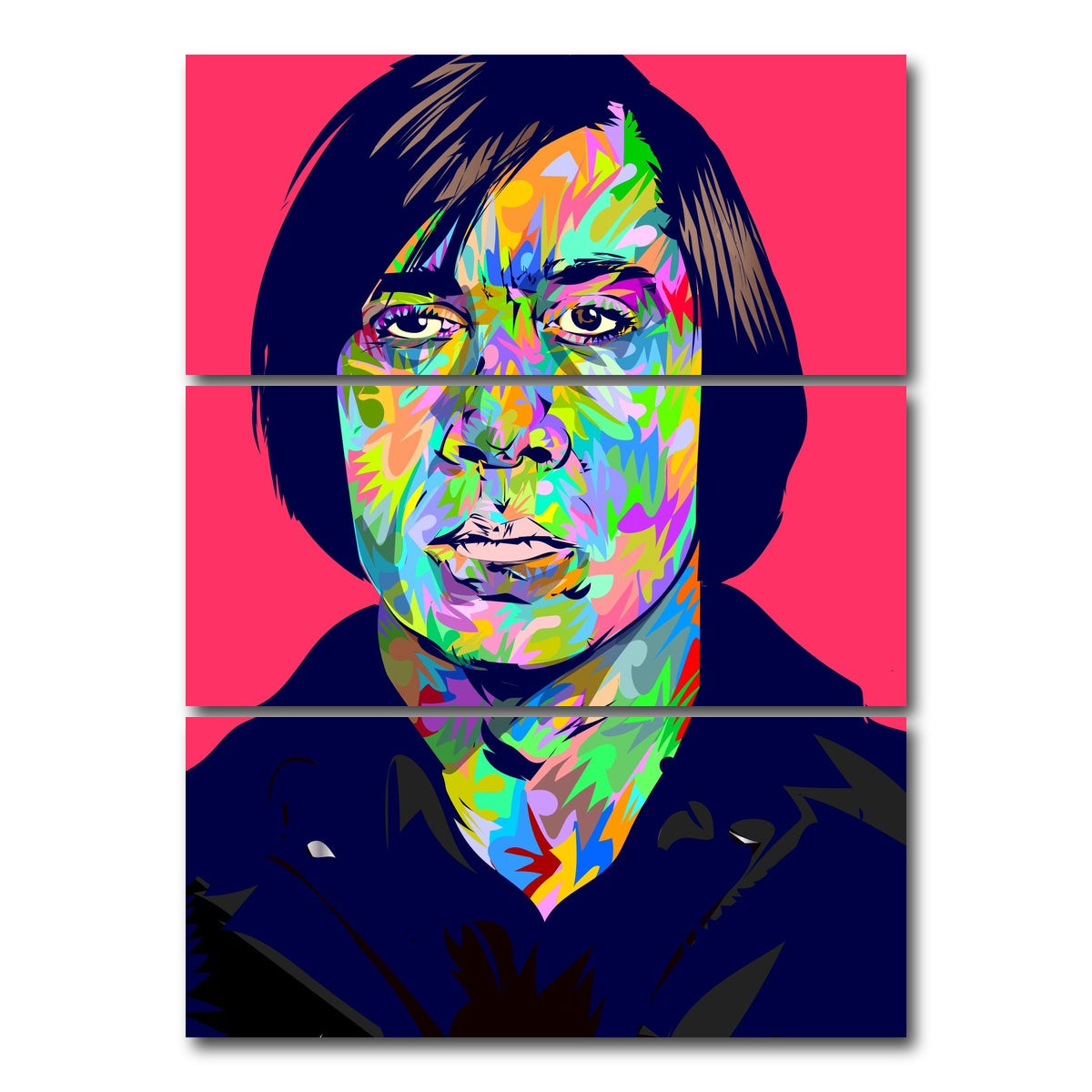 AUTO-MOCKUP WHITE | Anton - No Country for Old Men | 3 Piece | Gallery Wrap Canvas | group=8x18_stacked