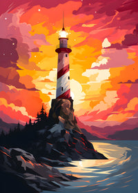 Argentina - The Lighthouse at the End of the World Wall Art