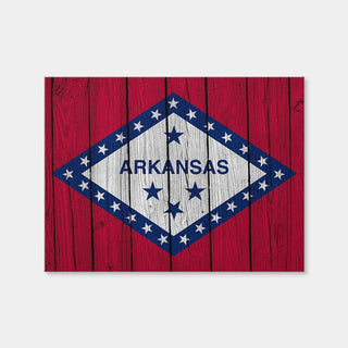 AUTO-MOCKUP WHITE | Arkansas State Flag | 1 Piece | Gallery Wrap Canvas | group=4x3