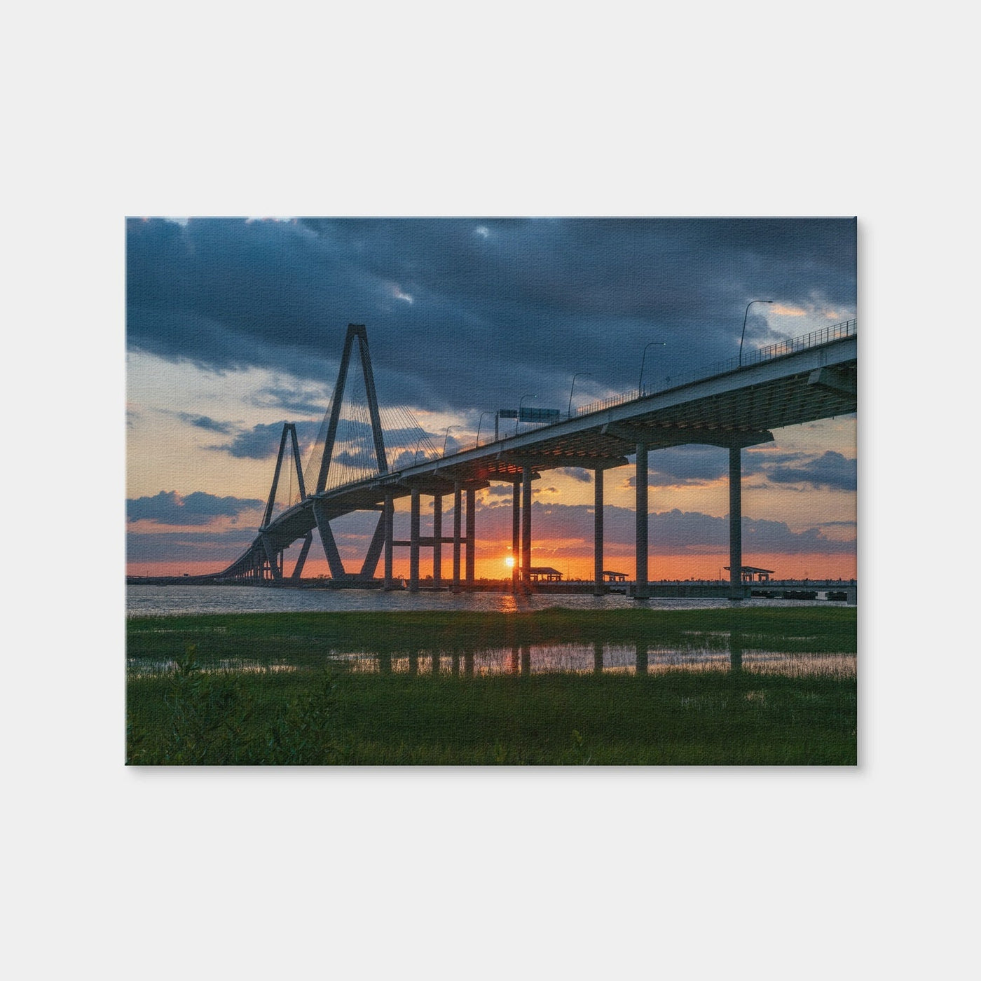AUTO-MOCKUP WHITE | Arthur Ravenel Jr. Bridge | 1 Piece | Gallery Wrap Canvas | group=4x3