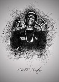 Asap Rocky Hands Wall Art