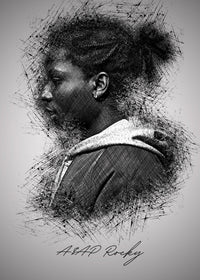 Asap Rocky Side Wall Art