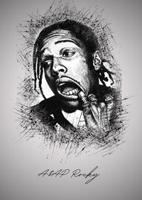 Asap Rocky Teeth Wall Art
