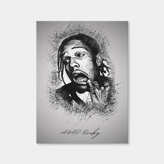 AUTO-MOCKUP WHITE | Asap Rocky Teeth | 1 Piece | Gallery Wrap Canvas | group=3x4