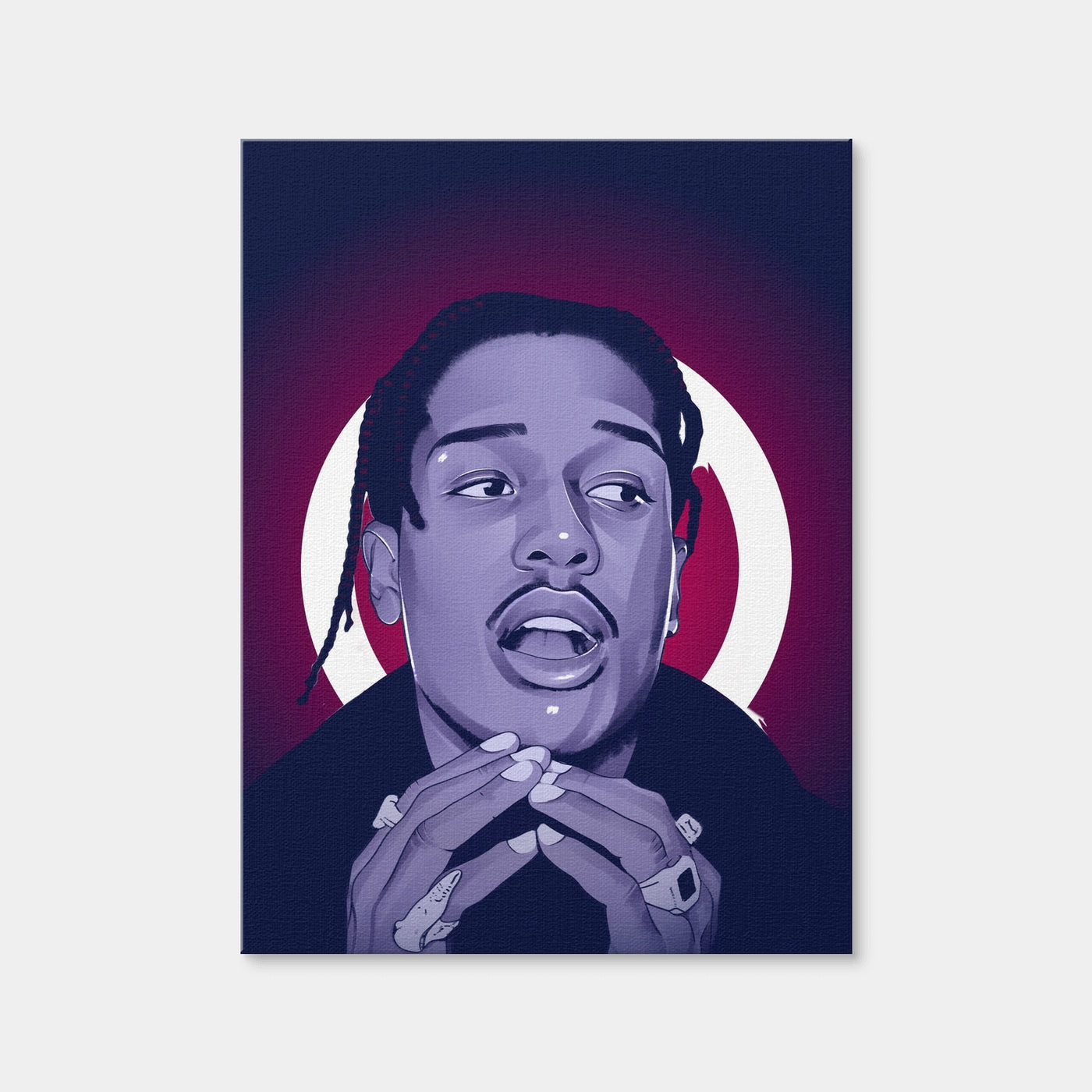 AUTO-MOCKUP WHITE | Asap Rocky | 1 Piece | Gallery Wrap Canvas | group=3x4