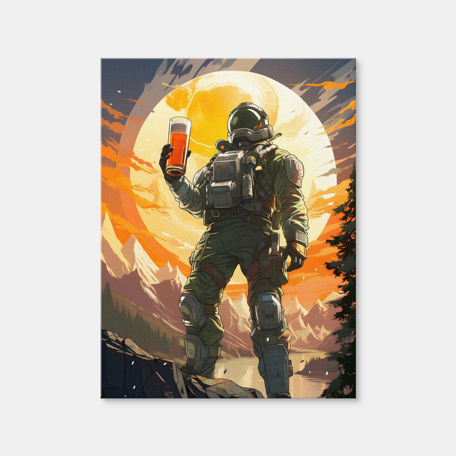 AUTO-MOCKUP WHITE | Astronaut Beer | 1 Piece | Gallery Wrap Canvas | group=3x4