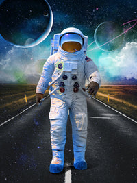 Astronaut Road Wall Art