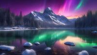 Aurora Mountain Wall Art