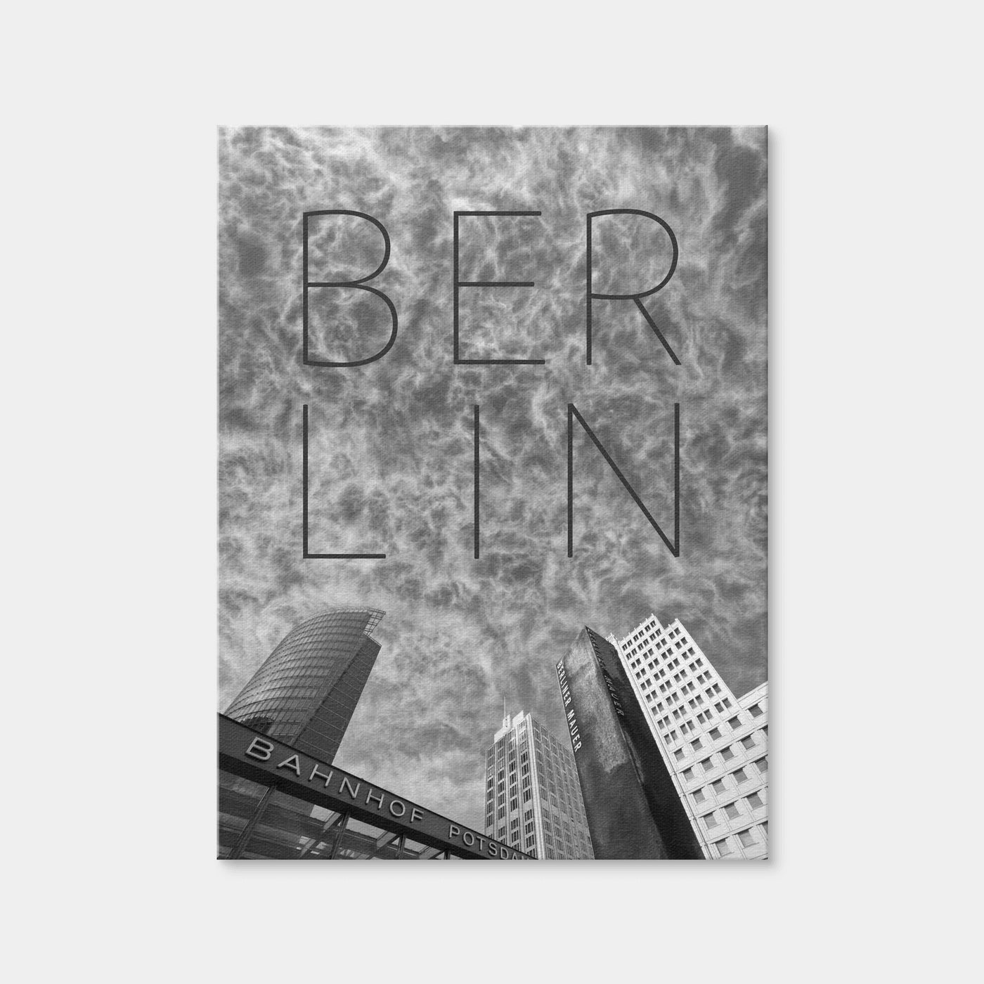 AUTO-MOCKUP WHITE | Berlin Potsdamer Platz | 1 Piece | Gallery Wrap Canvas | group=3x4