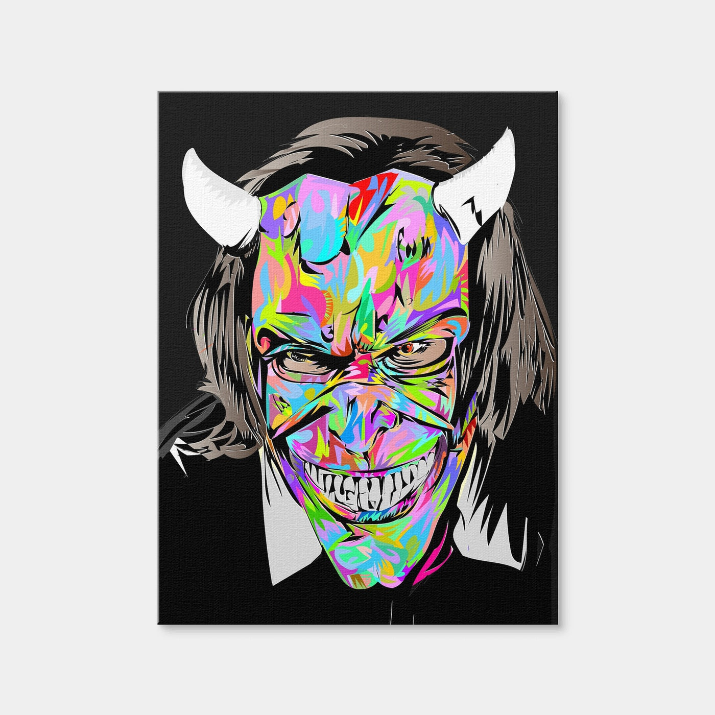 AUTO-MOCKUP WHITE | Black Phone | 1 Piece | Gallery Wrap Canvas | group=3x4