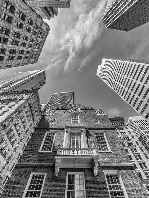 BOSTON Old State House Monochrome Wall Art