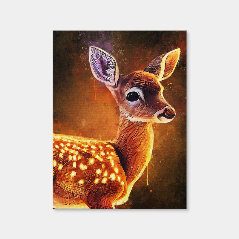 AUTO-MOCKUP WHITE | Baby Fawn Painting | 1 Piece | Gallery Wrap Canvas | group=3x4