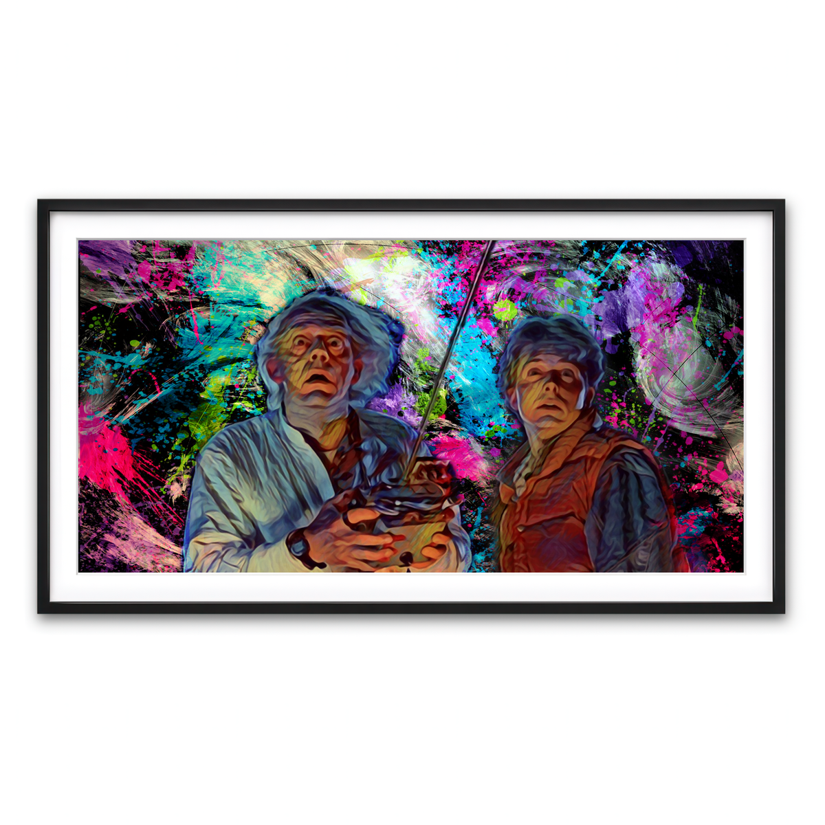 Framed Print 2x1 Black