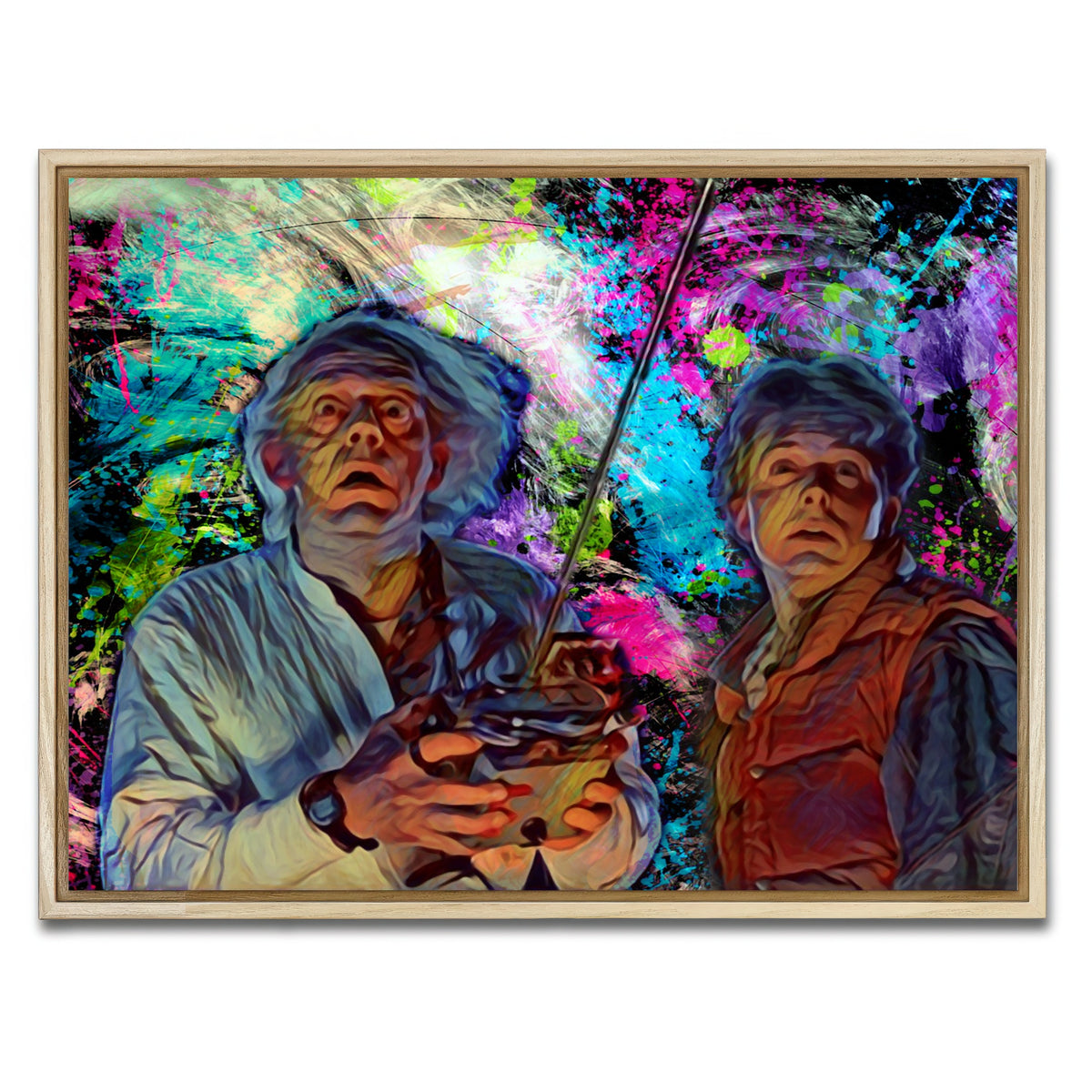 AUTO-MOCKUP WHITE | Back to the future | 1 Piece | Natural Framed Canvas | group=4x3