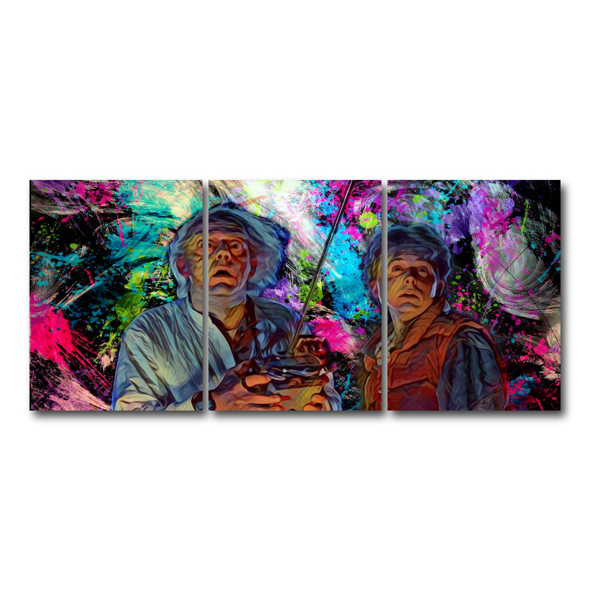 AUTO-MOCKUP WHITE | Back to the future | 3 Piece | Gallery Wrap Canvas | group=18x24