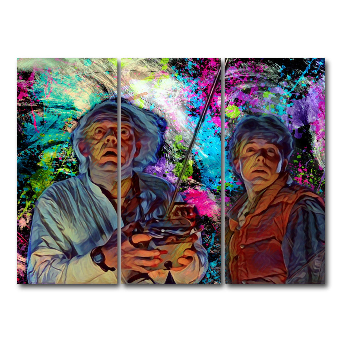 AUTO-MOCKUP WHITE | Back to the future | 3 Piece | Gallery Wrap Canvas | group=8x18