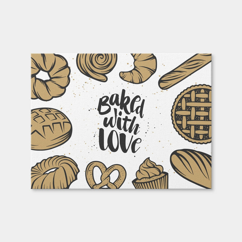 AUTO-MOCKUP WHITE | Baked With Love | 1 Piece | Gallery Wrap Canvas | group=4x3