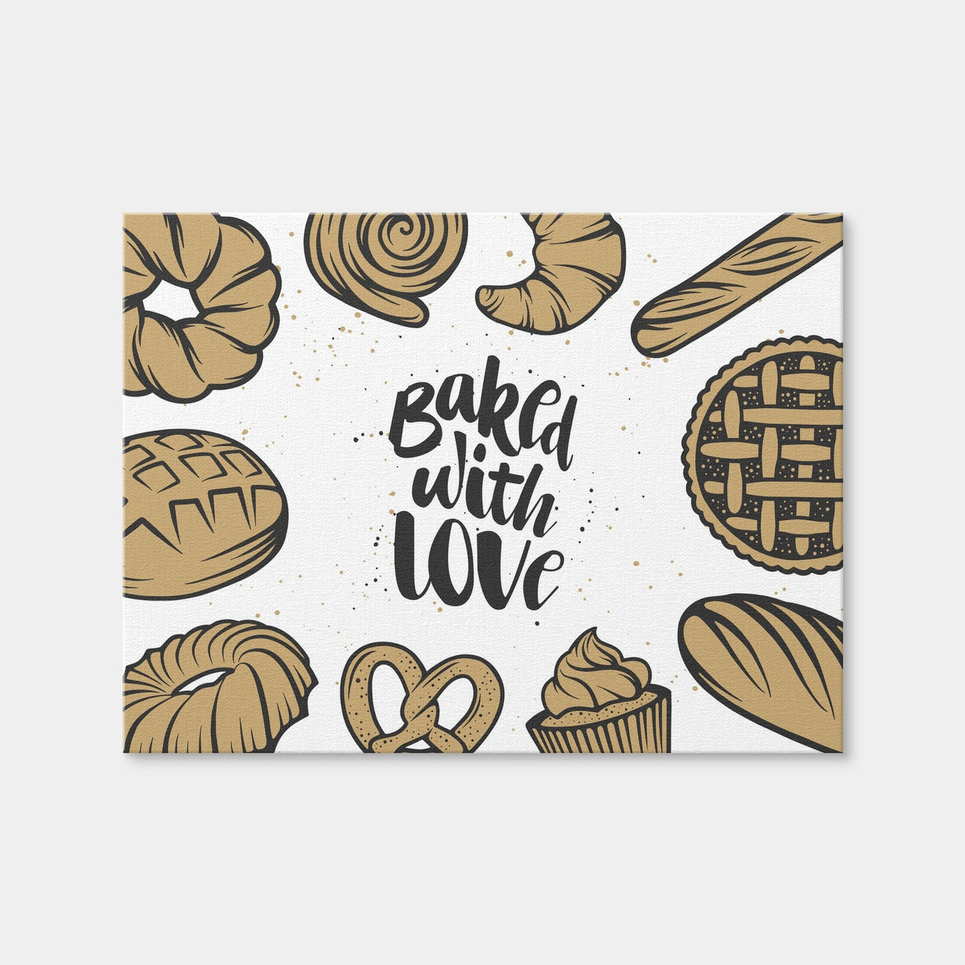 AUTO-MOCKUP WHITE | Baked With Love | 1 Piece | Gallery Wrap Canvas | group=4x3
