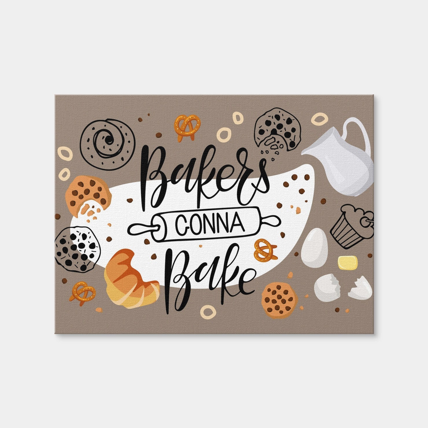 AUTO-MOCKUP WHITE | Baker Gonna Bake | 1 Piece | Gallery Wrap Canvas | group=4x3