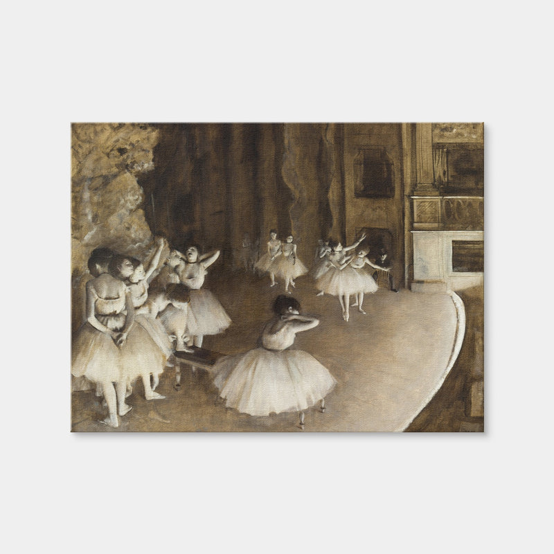 AUTO-MOCKUP WHITE | Ballet Rehearsal | 1 Piece | Gallery Wrap Canvas | group=4x3
