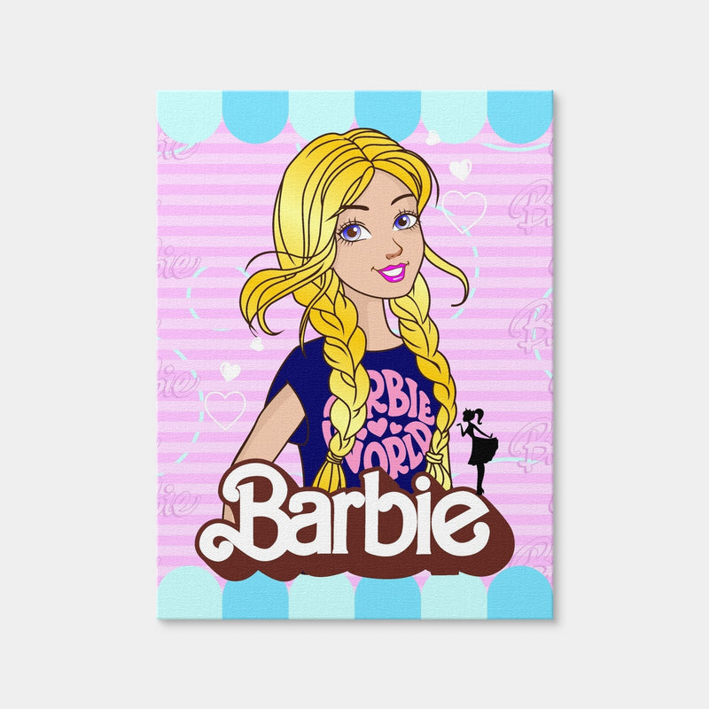 AUTO-MOCKUP WHITE | Barbie Girl | 1 Piece | Gallery Wrap Canvas | group=3x4
