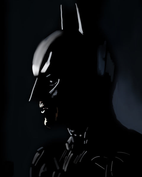 Batman In Silhouette Wall Art