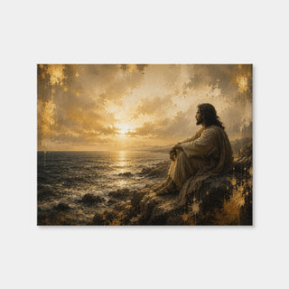 AUTO-MOCKUP WHITE | Be Still and Know Ocean Landscape | 1 Piece | Gallery Wrap Canvas | group=4x3