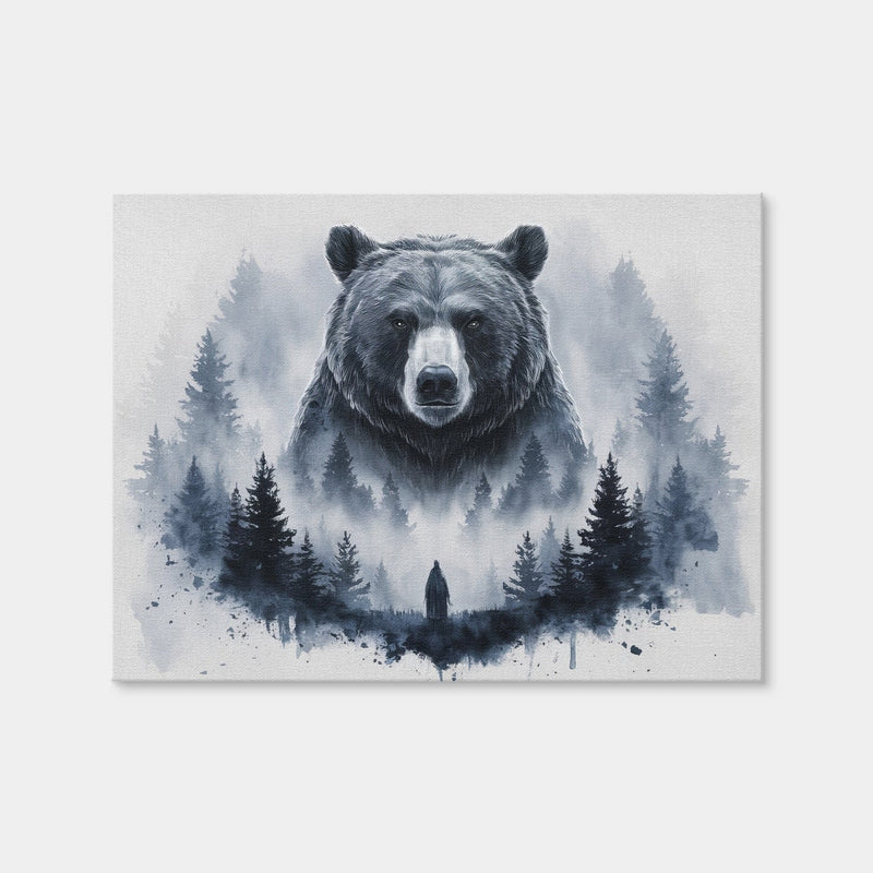 AUTO-MOCKUP WHITE | Bear Forest | 1 Piece | Gallery Wrap Canvas | group=4x3