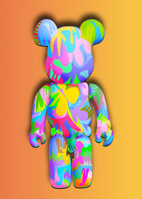 Bear brick Wall Art