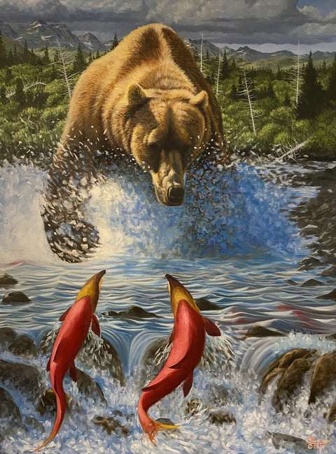 Bear on the Hunt Wall Art