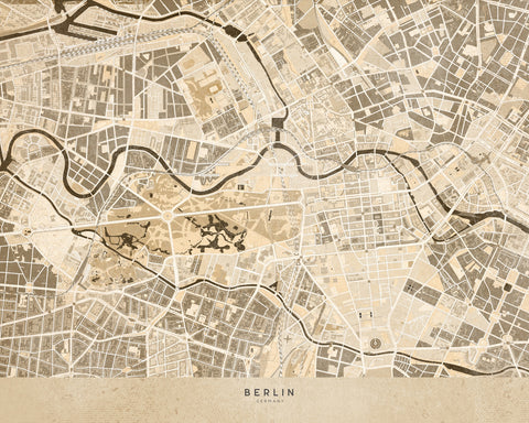 Berlin Map Wall Art