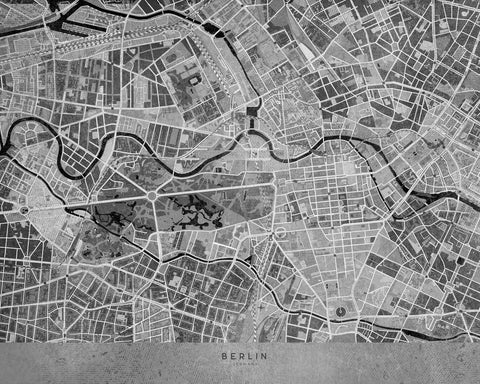 Berlin Map 2 Wall Art