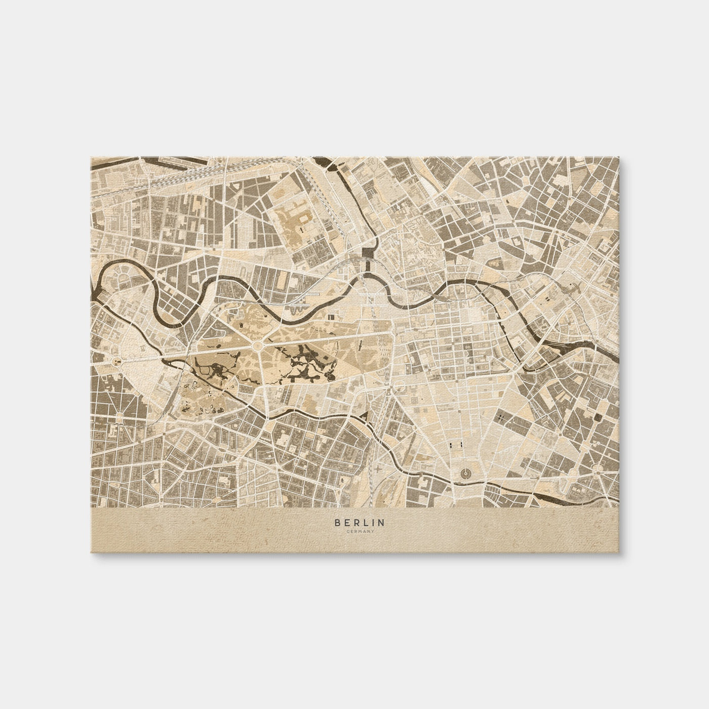 AUTO-MOCKUP WHITE | Berlin Map | 1 Piece | Gallery Wrap Canvas | group=4x3