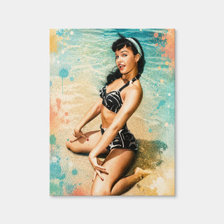 AUTO-MOCKUP WHITE | Bettie Page Beach | 1 Piece | Gallery Wrap Canvas | group=3x4