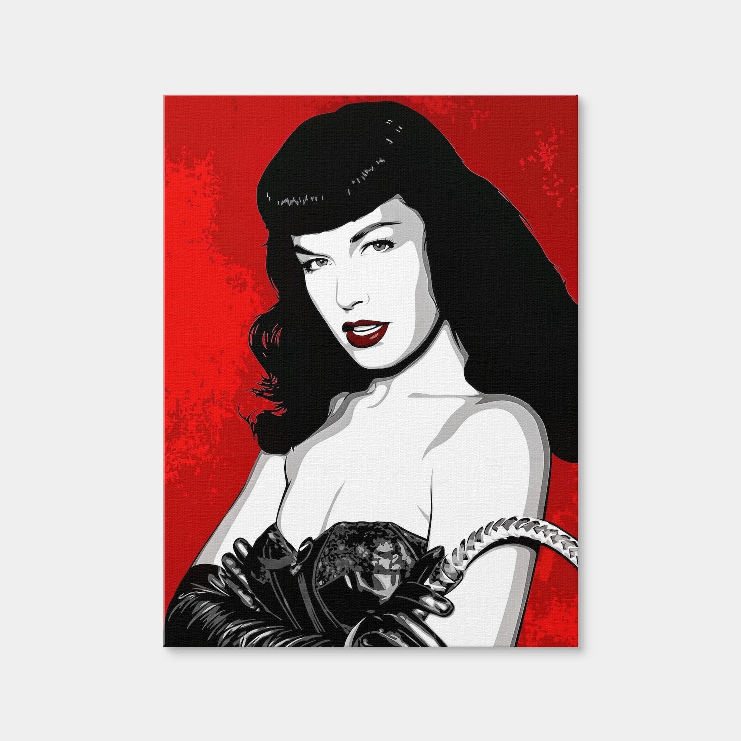 AUTO-MOCKUP WHITE | Bettie Page | 1 Piece | Gallery Wrap Canvas | group=3x4