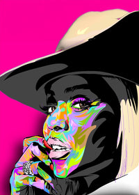 Beyonce Cowboy Wall Art