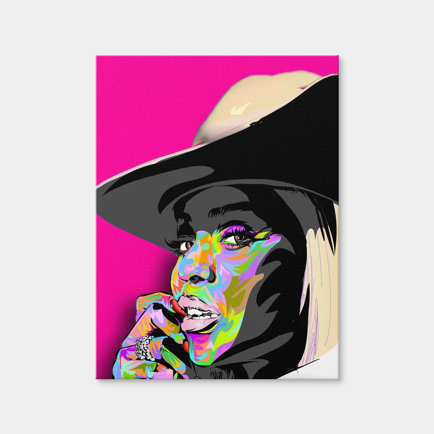 AUTO-MOCKUP WHITE | Beyonce Cowboy | 1 Piece | Gallery Wrap Canvas | group=3x4