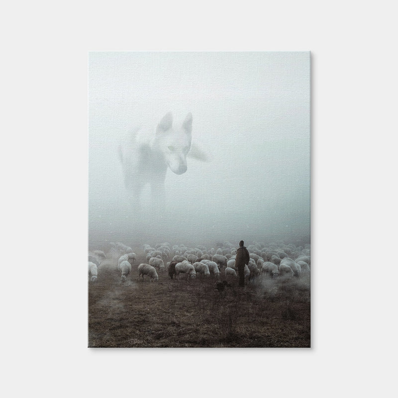 AUTO-MOCKUP WHITE | Big Wolf | 1 Piece | Gallery Wrap Canvas | group=3x4