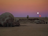 Binary Sunset Wall Art