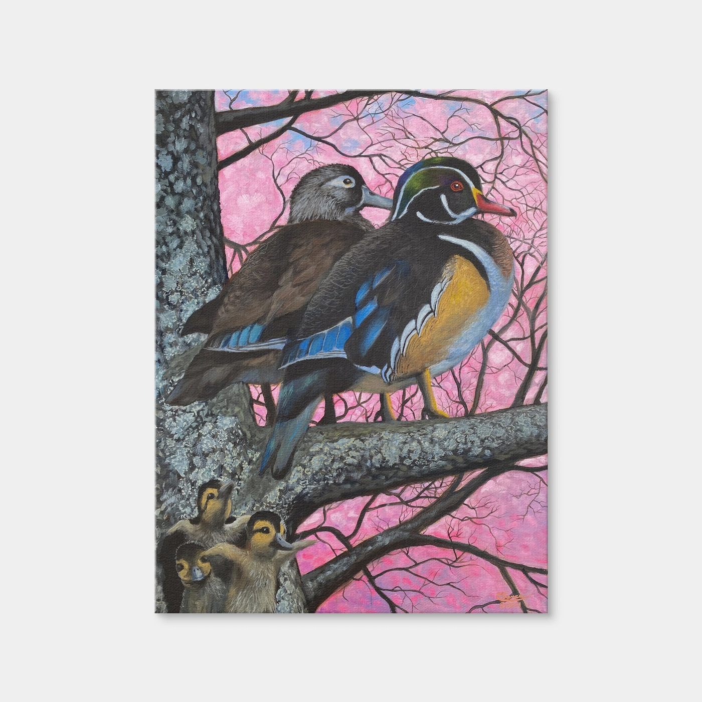 AUTO-MOCKUP WHITE | Bird Family | 1 Piece | Gallery Wrap Canvas | group=3x4