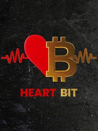 Bitcoin Heart Wall Art