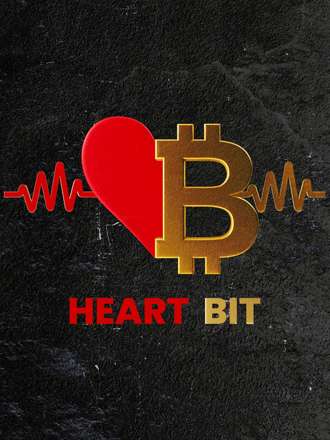 Bitcoin Heart Wall Art
