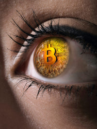 Bitcoin eye Wall Art