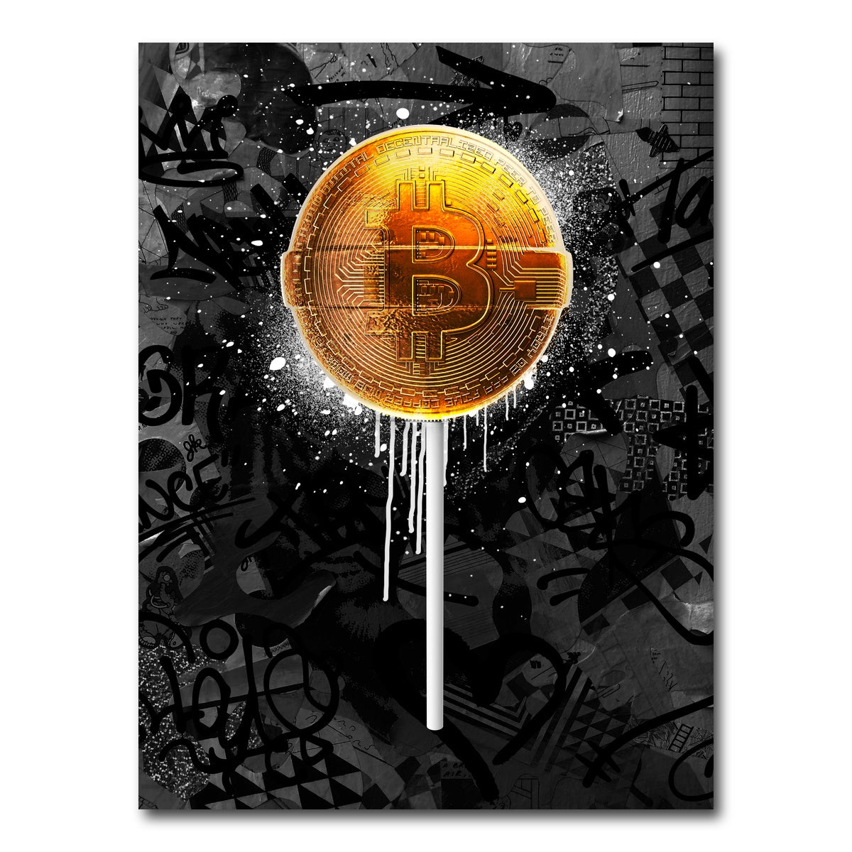 AUTO-MOCKUP WHITE | Bitpop design | 1 Piece | Gallery Wrap Canvas | group=3x4